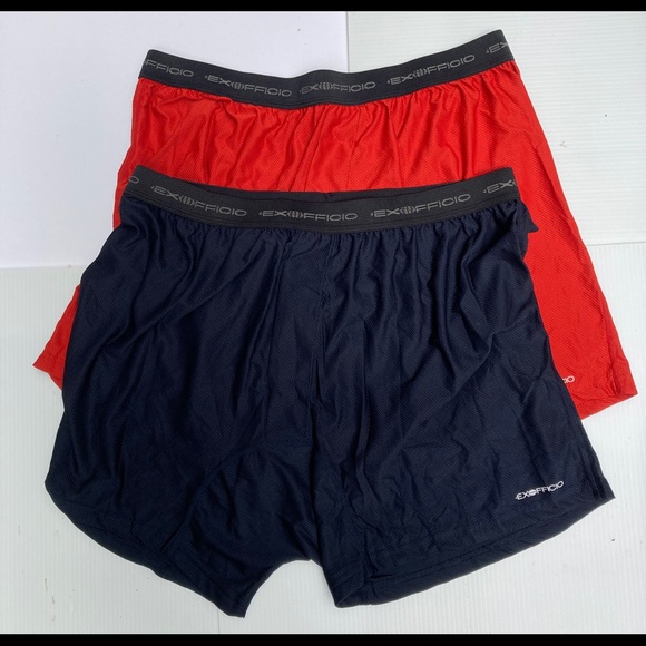 Exofficio NWOT 2 pair Men’s 1 Black 1 Red Boxers